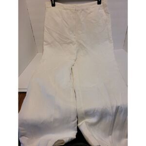 Ruby Rd. white linen‎ blend pants, woman size 14